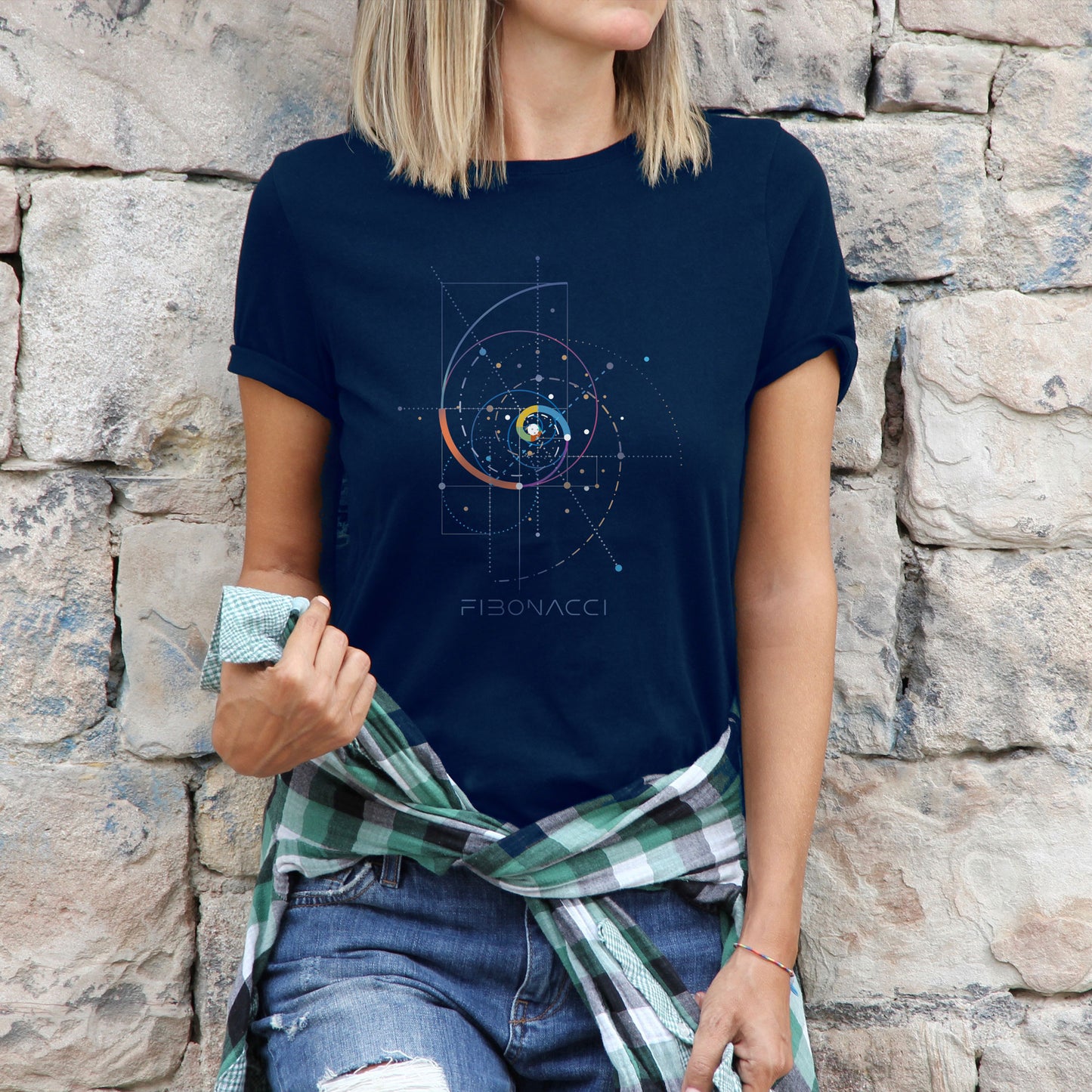 Unisex T-Shirt "Fibonacci", die magische Formel aus der heiligen Geometrie