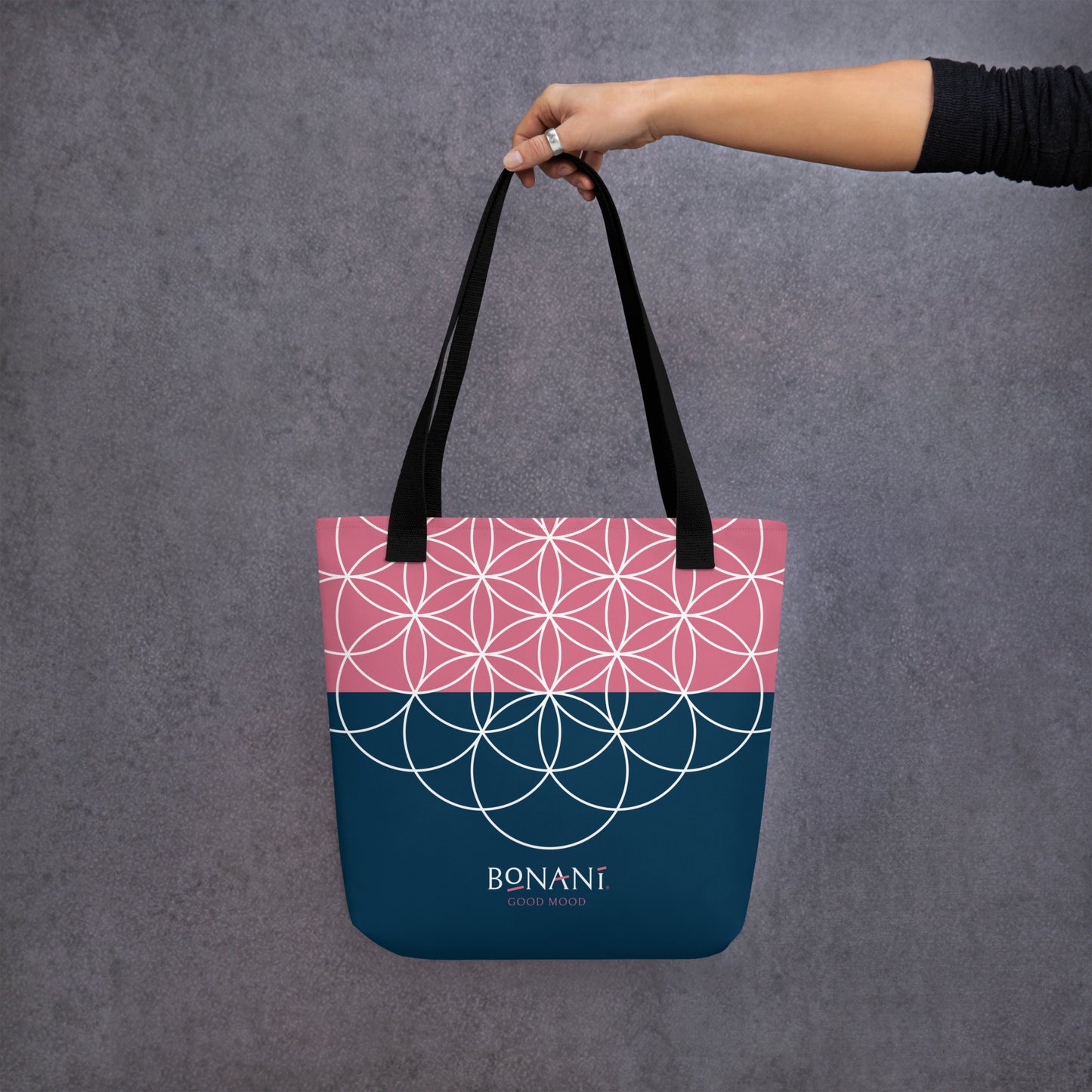 Stofftasche "Blume des Lebens", einem Symbol der heiligen Geometrie, für alles was tragbar ist