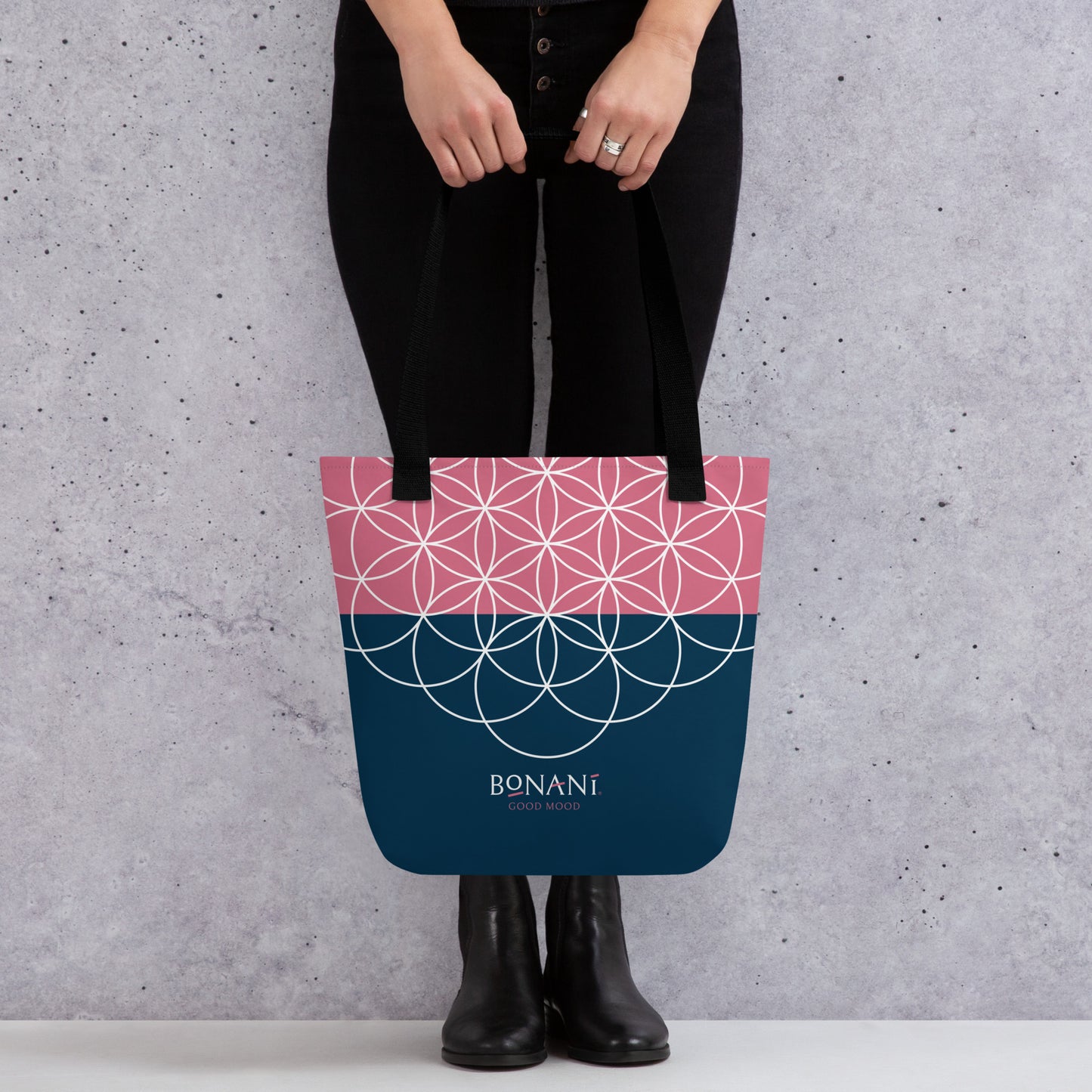 Stofftasche "Blume des Lebens", einem Symbol der heiligen Geometrie, für alles was tragbar ist