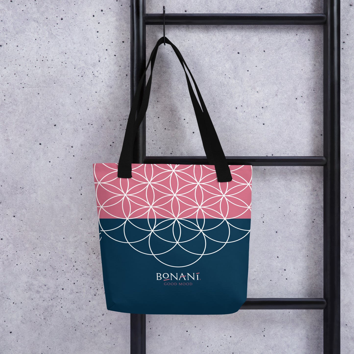 Stofftasche "Blume des Lebens", einem Symbol der heiligen Geometrie, für alles was tragbar ist