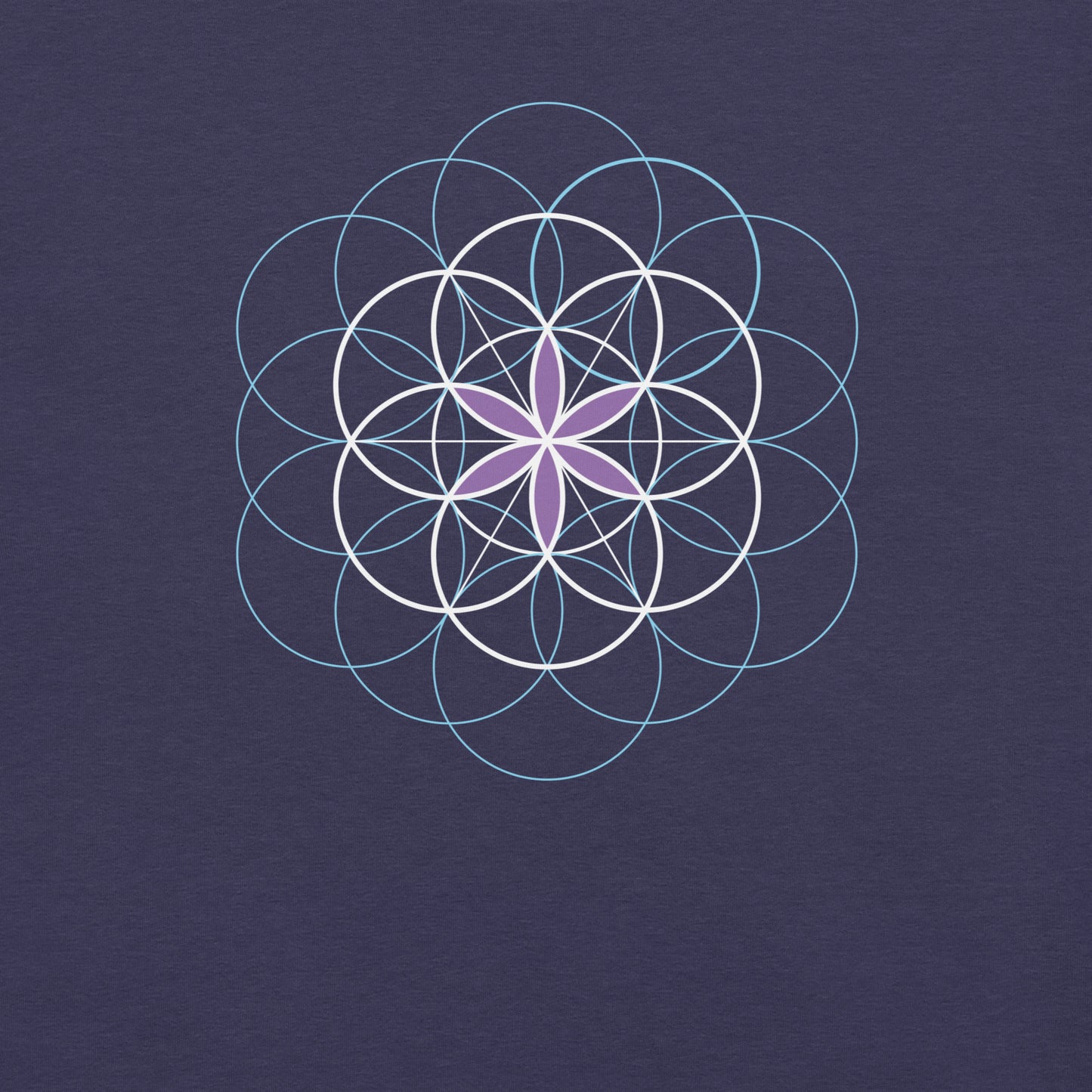 Unisex-T-Shirt "Blume des Lebens", Symbol der heiligen Geometrie