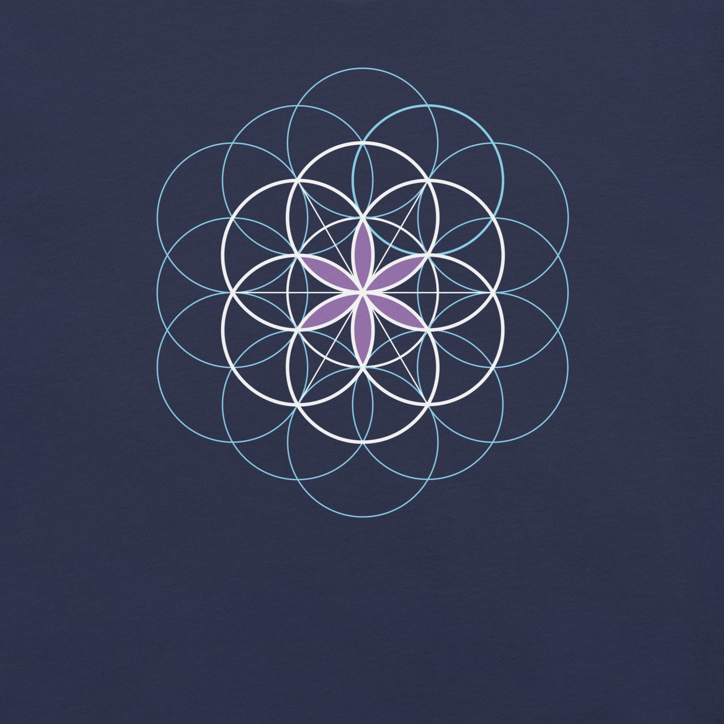 Unisex-T-Shirt "Blume des Lebens", Symbol der heiligen Geometrie