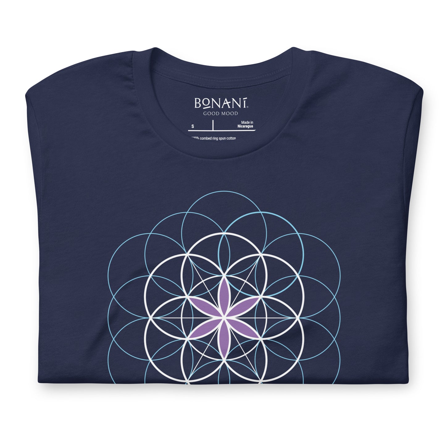 Unisex-T-Shirt "Blume des Lebens", Symbol der heiligen Geometrie