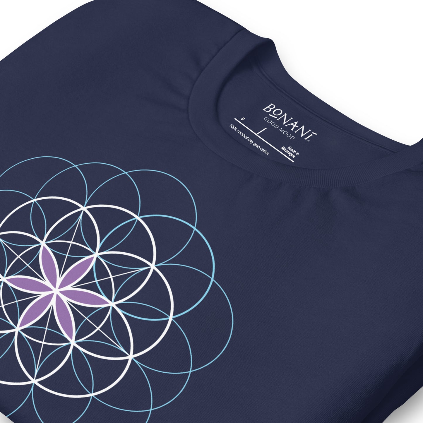 Unisex-T-Shirt "Blume des Lebens", Symbol der heiligen Geometrie