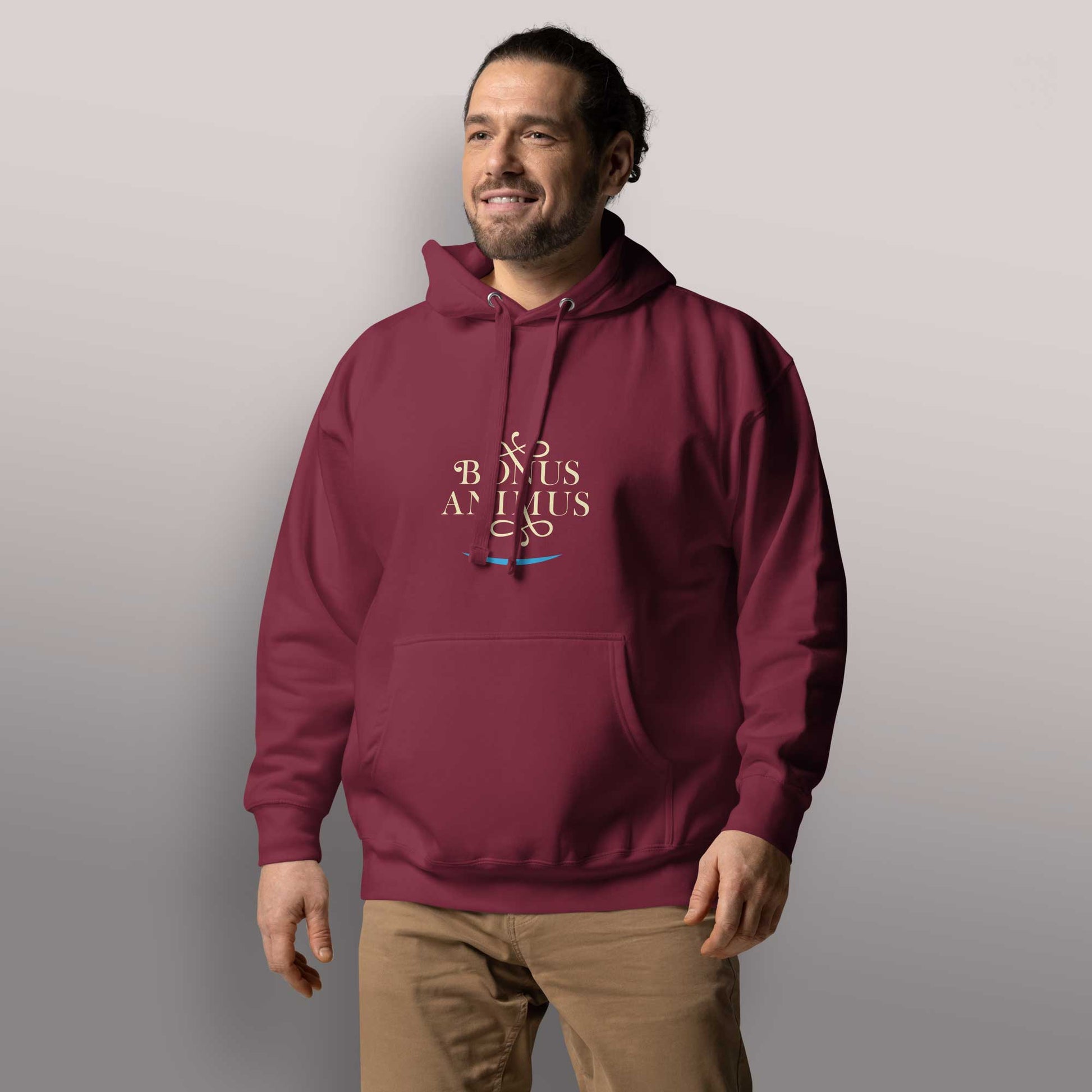 Unisex - Kapuzenpullover "Bonus Animus" für gute Laune - BONANI Design Unisex Hoodie Kaputzenpullover