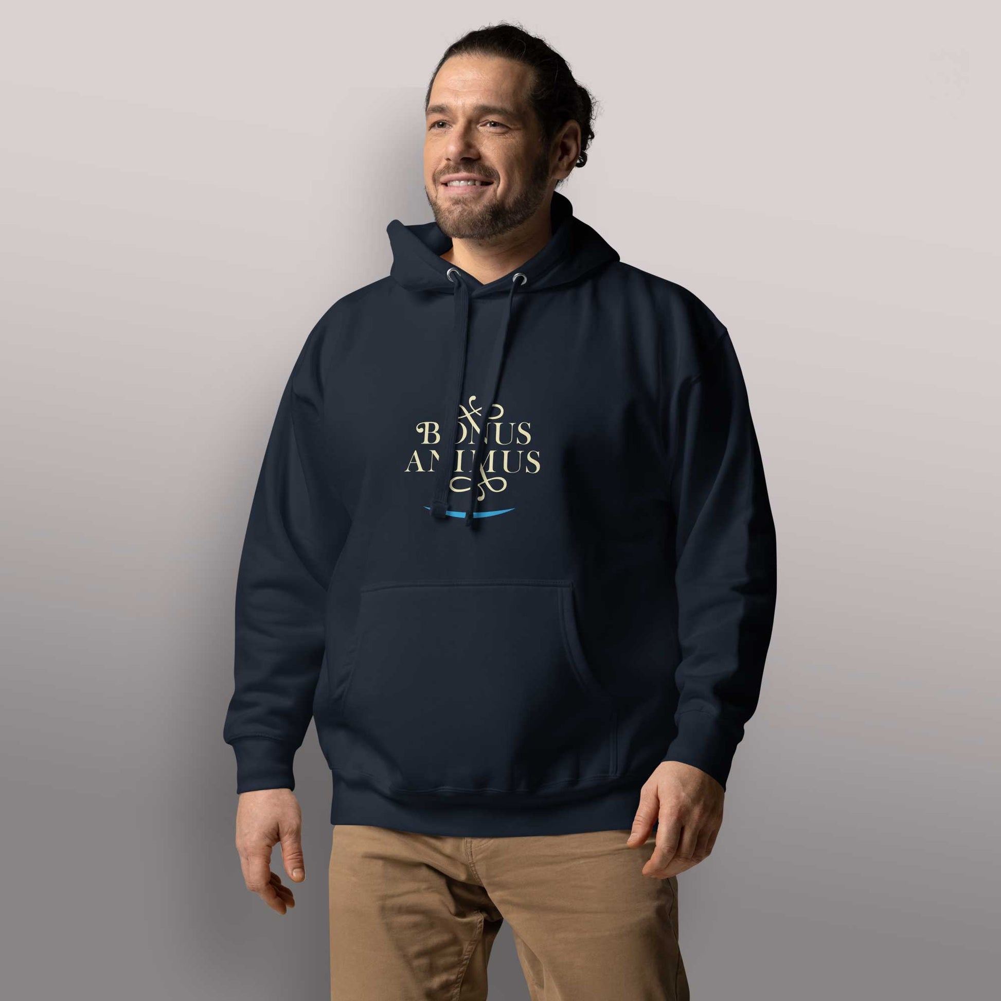 Unisex - Kapuzenpullover "Bonus Animus" für gute Laune - BONANI Design Unisex Hoodie Kaputzenpullover