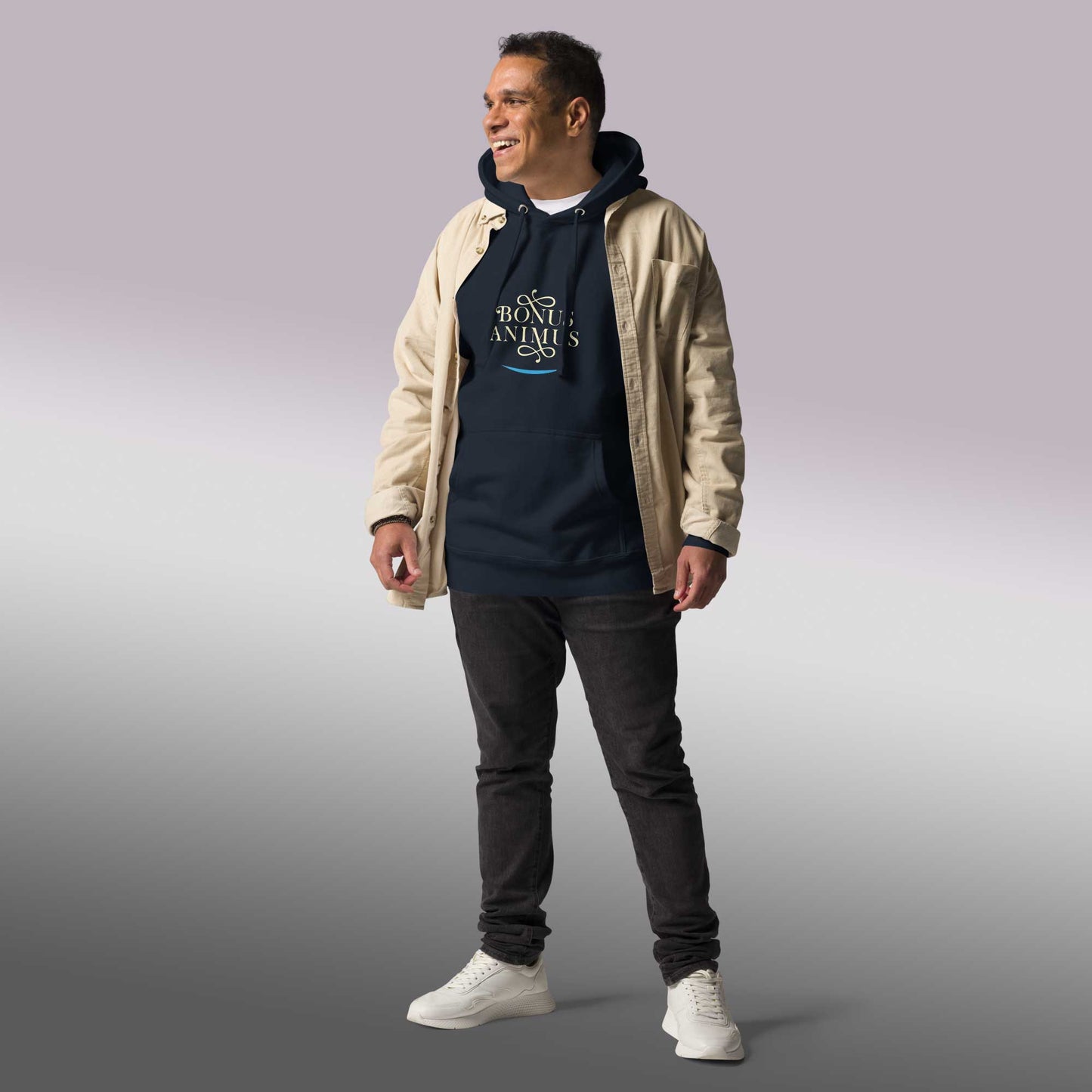 Unisex - Kapuzenpullover "Bonus Animus" für gute Laune - BONANI Design Unisex Hoodie Kaputzenpullover