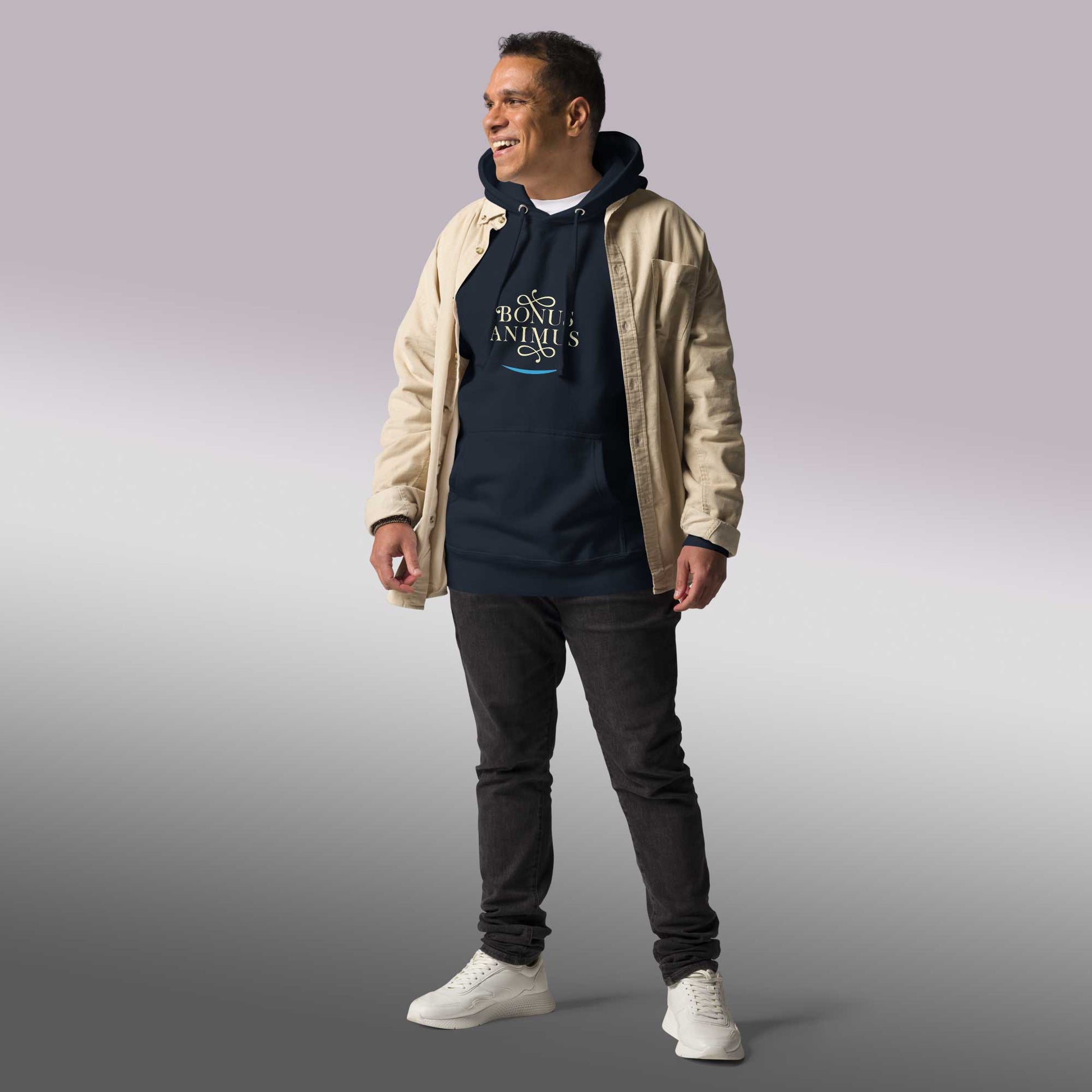 Unisex - Kapuzenpullover "Bonus Animus" für gute Laune - BONANI Design Unisex Hoodie Kaputzenpullover