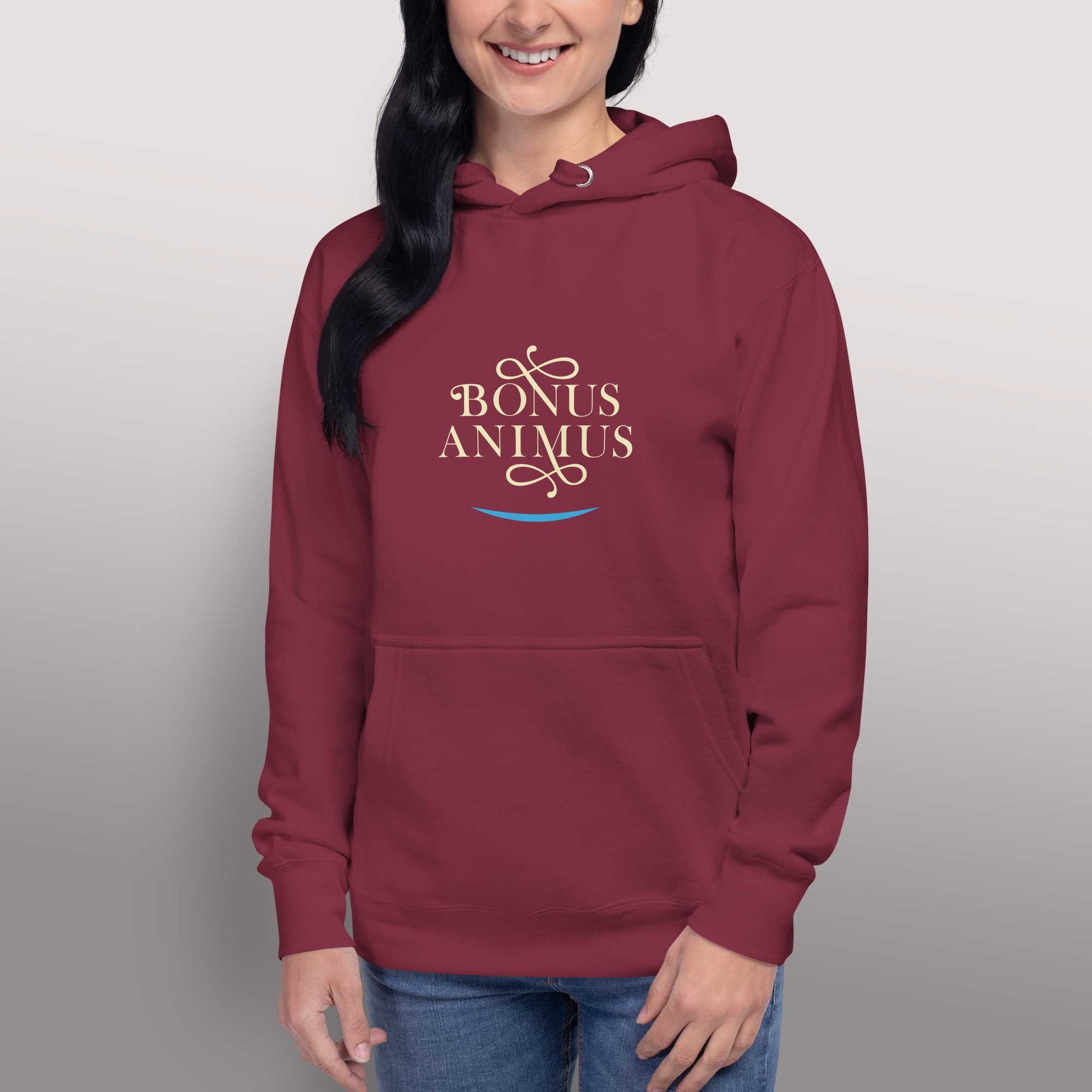 Unisex - Kapuzenpullover "Bonus Animus" für gute Laune - BONANI Design Unisex Hoodie Kaputzenpullover