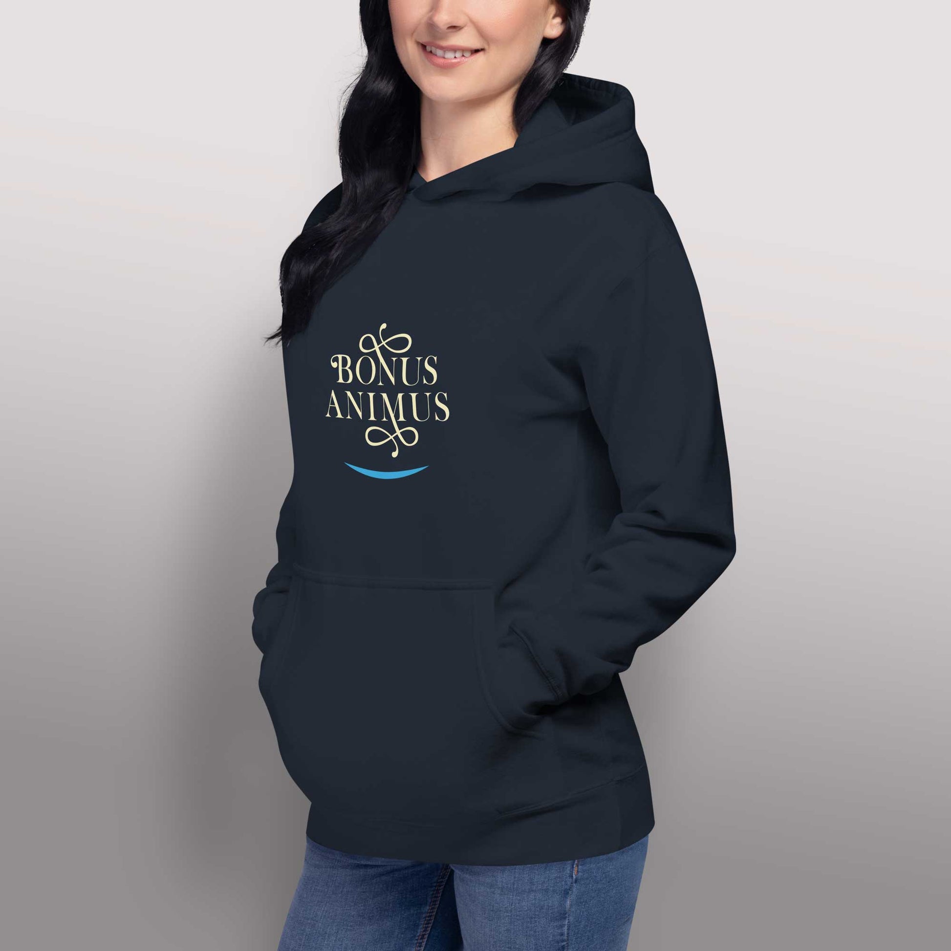 Unisex - Kapuzenpullover "Bonus Animus" für gute Laune - BONANI Design Unisex Hoodie Kaputzenpullover