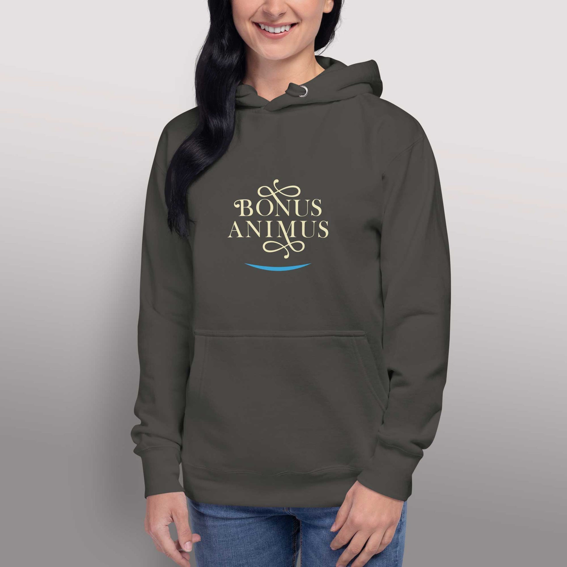 Unisex - Kapuzenpullover "Bonus Animus" für gute Laune - BONANI Design Unisex Hoodie Kaputzenpullover