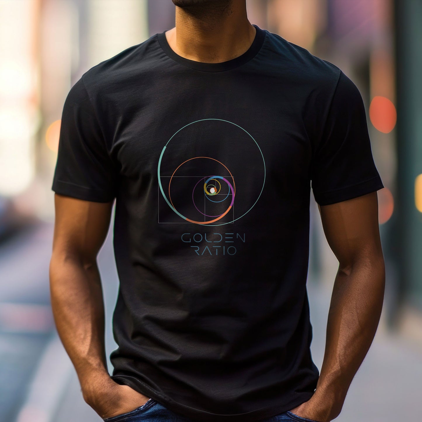 Unisex T-Shirt mit der Magie des goldenen Schnitts