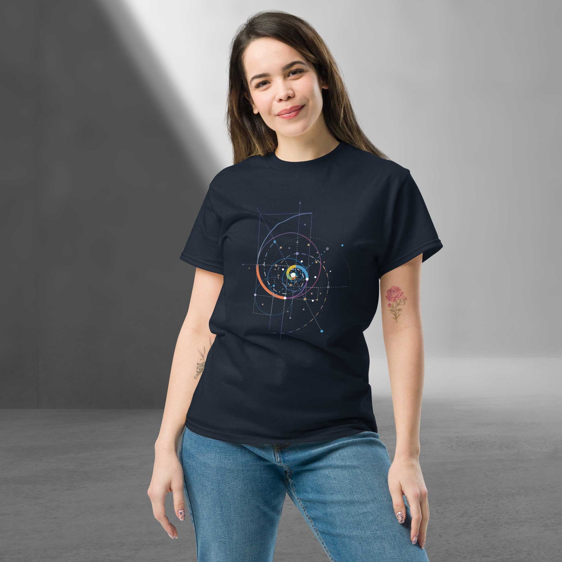 Unisex T-Shirt "Fibonacci", aus der heiligen Geometrie - BONANI Design