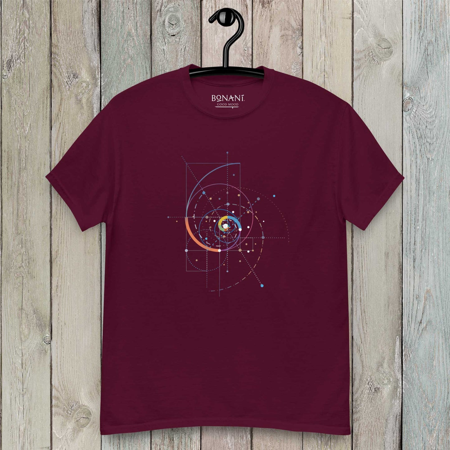 Unisex T-Shirt "Fibonacci", aus der heiligen Geometrie - BONANI Design