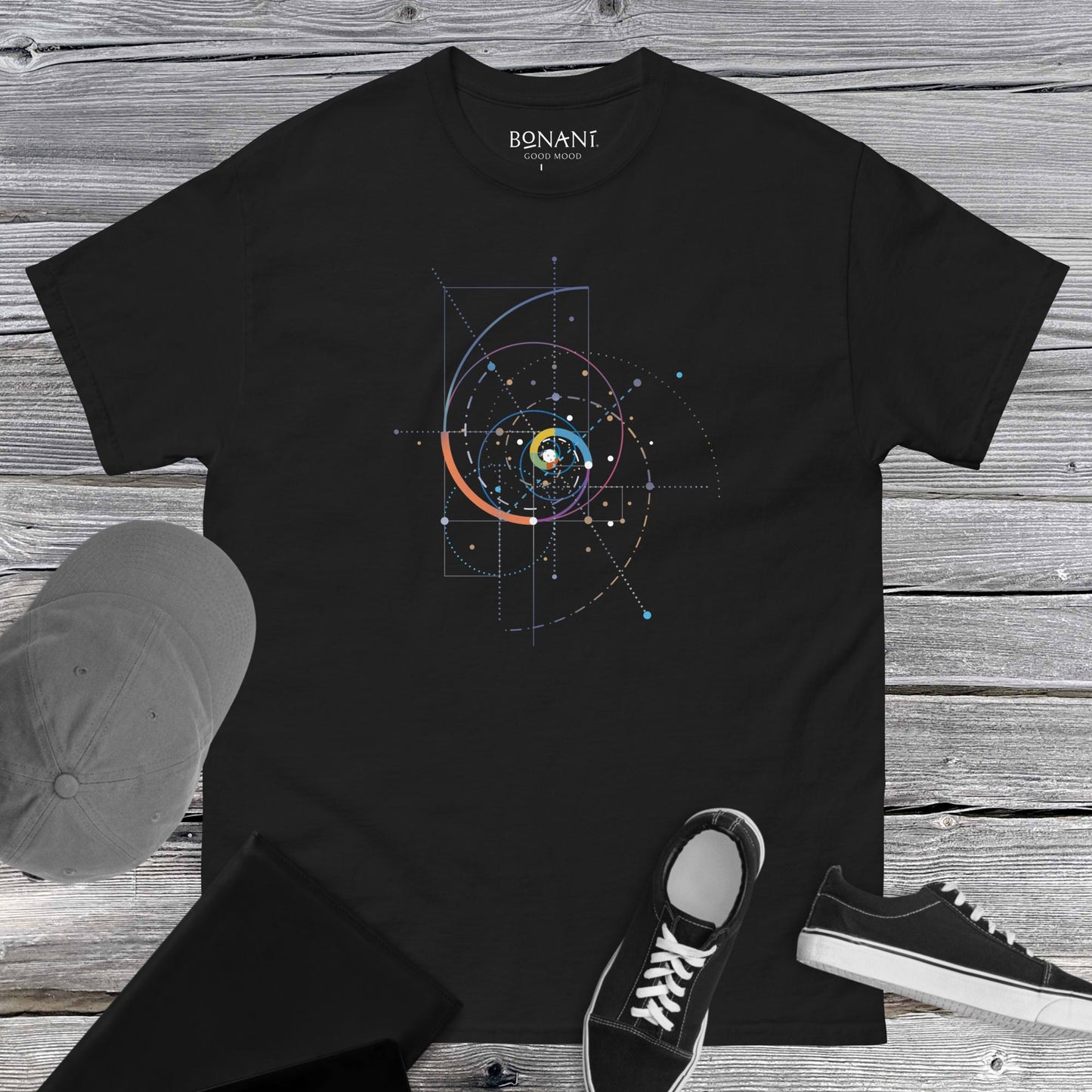 Unisex T-Shirt "Fibonacci", aus der heiligen Geometrie - BONANI Design