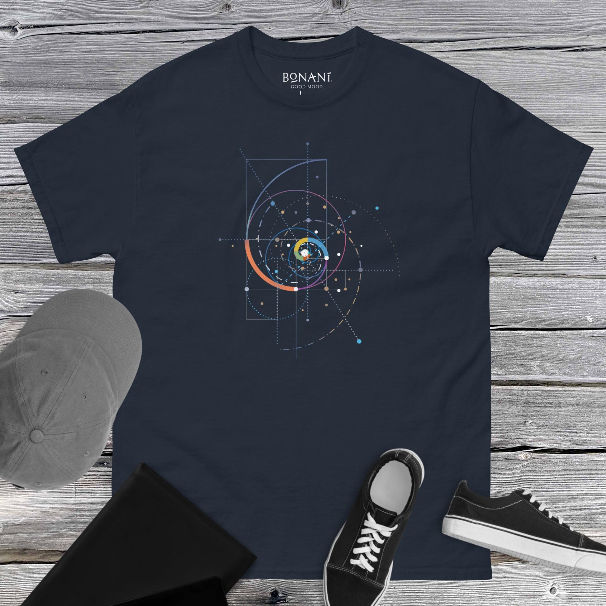Unisex T-Shirt "Fibonacci", aus der heiligen Geometrie - BONANI Design